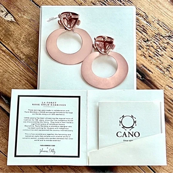 🌺🎉HP🎉🌺 NWT Johanna Ortiz La Foret Rose Gold Earrings - Picture 12 of 16